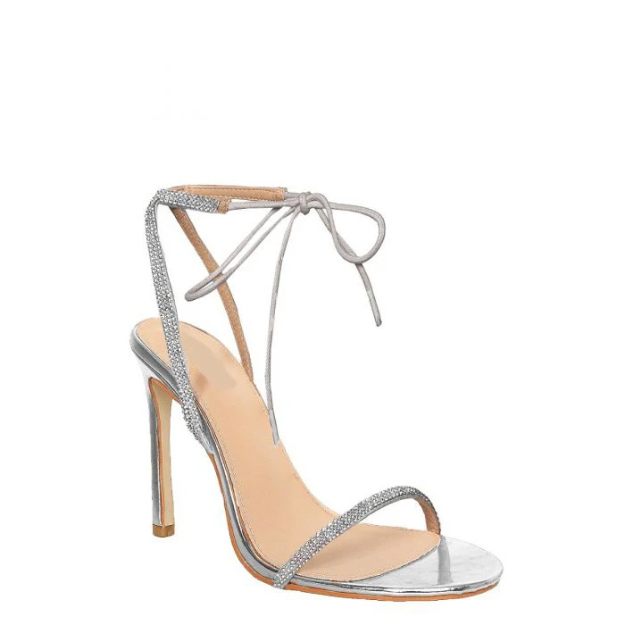 barely there diamante heels