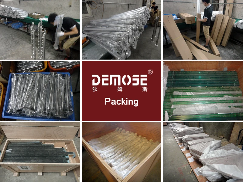 side mounted galvanized steel pipe cable balustrade