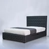 European style high class fabric bed with draw
