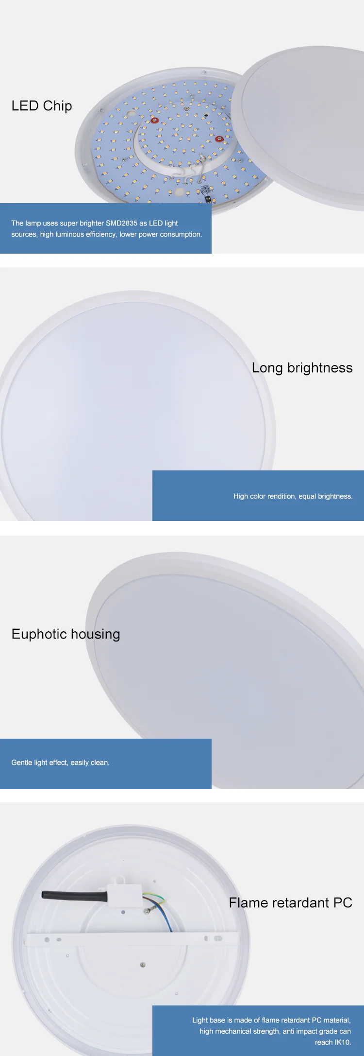 14W dimmable acrylic bedroom CCT led ceiling led light design modern dimming 14W