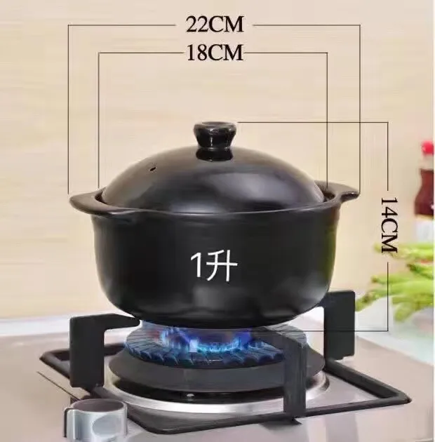 China Factory Different Color 1l Soup Ceramic Cooking Pot