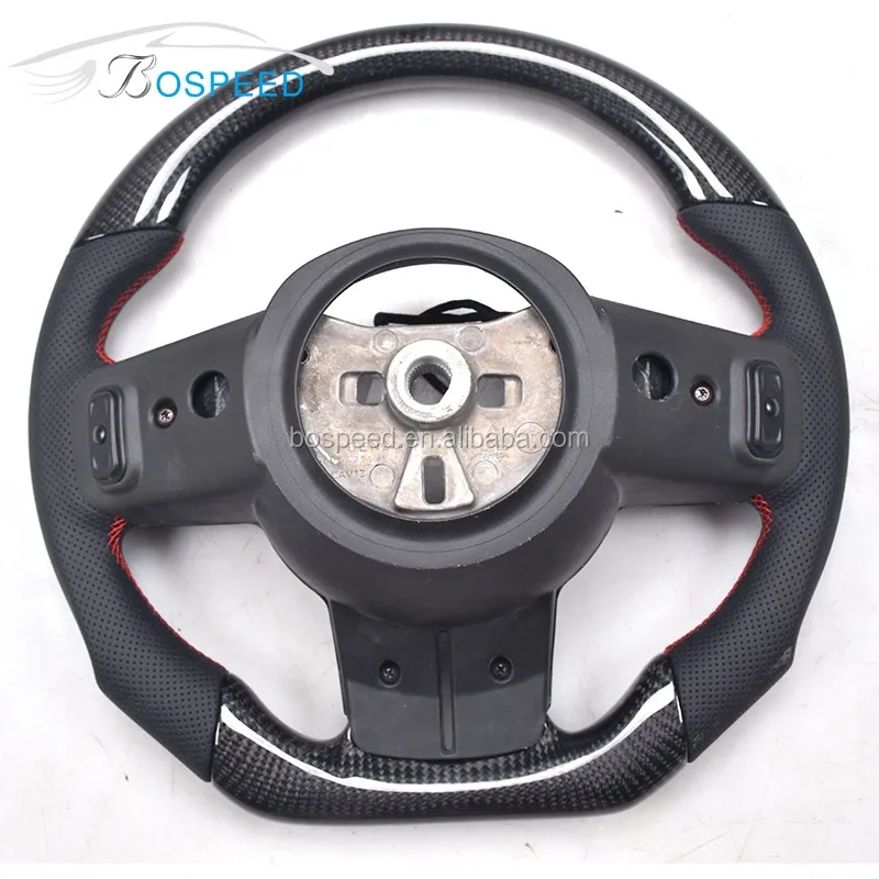 Jeepwrangler Carbon Fiber Customized Car Steering Wheel Flat Bottom For 