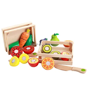 kids wooden fruit