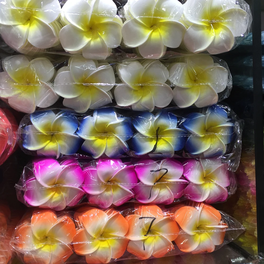 Wholesale Colors Artificial Foamflower Plumeria Frangipani Flowers