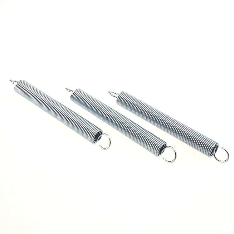 Small Wire Diameter Galvanized Tension Helical Spring With Double Hooks