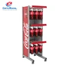 metal wire hang display stand bottle display stand for drinks beverage display rack for cola
