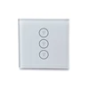 White OR Black Color Three Gang WiFi Remote Control Touch Wall Light Switch For Smart Life