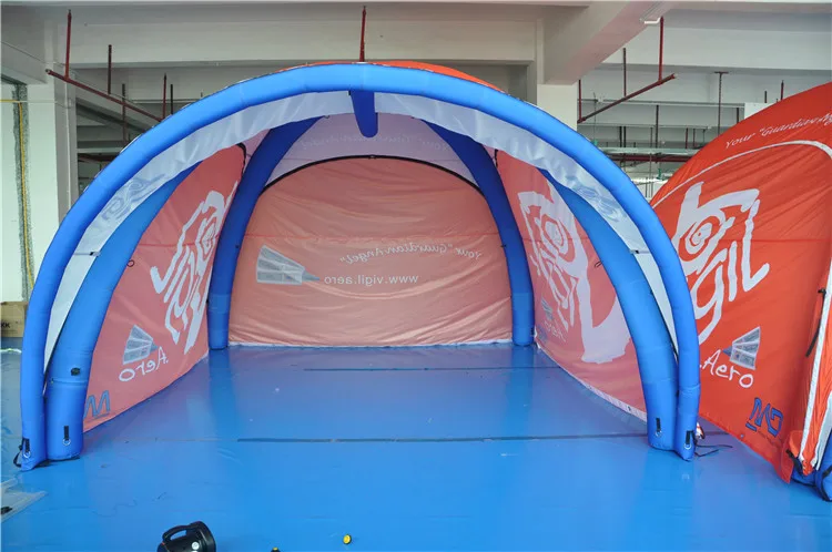 3 meter air dome tent with side walls, 360 degree custom printed inflatable tent