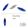 Big Size Clear Machine Cut Fancy Stone Glass Bead Leaf Shape