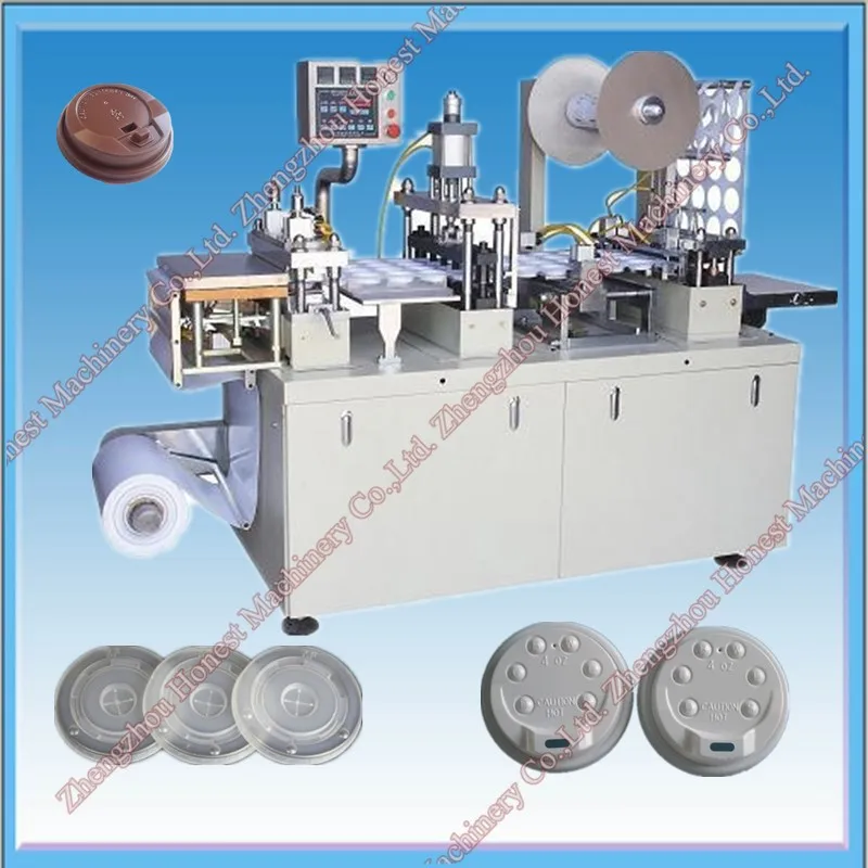 Automatic Plastic Cup Lid Forming Machine / Paper Cup Lid Machine