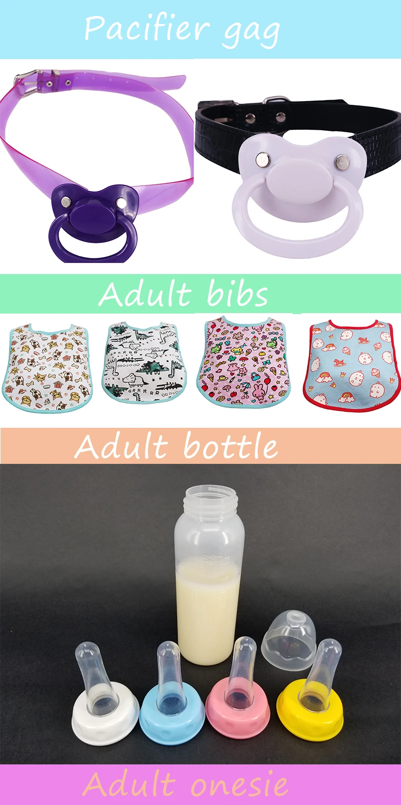 Abdl Adult Sized Pacifier Dummy For Adult Baby Large Nipple Pacifier