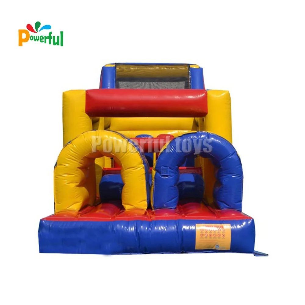 High quality PVC inflatable obstacle course races inflatable bouncy castle for kids