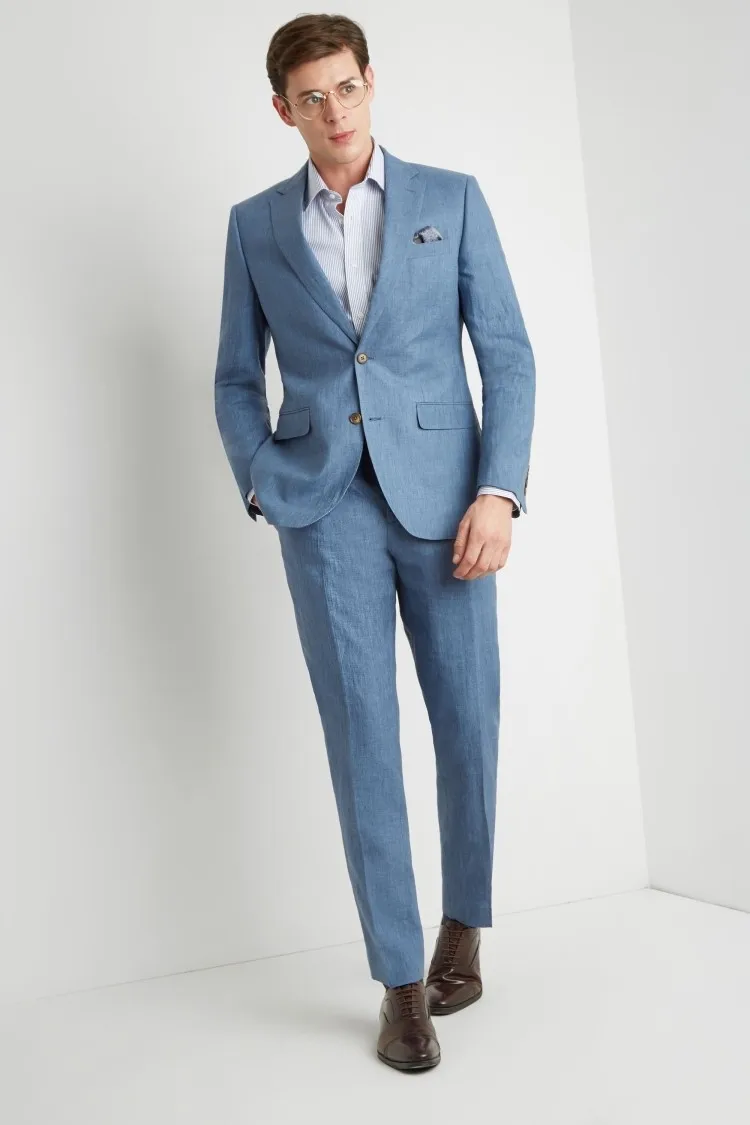 2019 Premium Sky Blue Linen Suit For Men , Buy Grey Suits For Men,Slim Fit Suits For Men,Double Breasted Suit Product on Alibaba.com