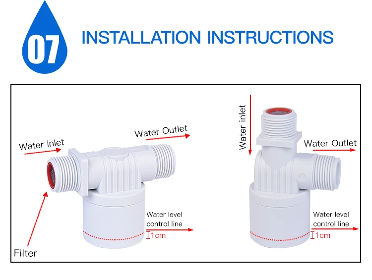 1/2inch Dn15 Automatic Float Level Ball Control Valve For Water Tank