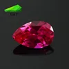 Synthetic pear-shaped corundum ruby rough or corundum stone