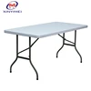 Strong and durable picnic rectangle plastic foldable dinner table