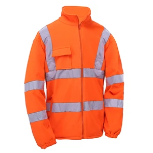 Men`s style reflective safety clothing 100% polyester polar fleece jacket Men`s style reflective safety clothing 100% polyester polar fleece jacket