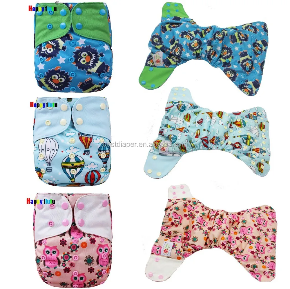 Happy Flute Baby Ai2 Cloth Diaper Reusable Cotton Aio ...