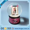 Modern Snow Globe with Resin base Put photos inside the snow globe