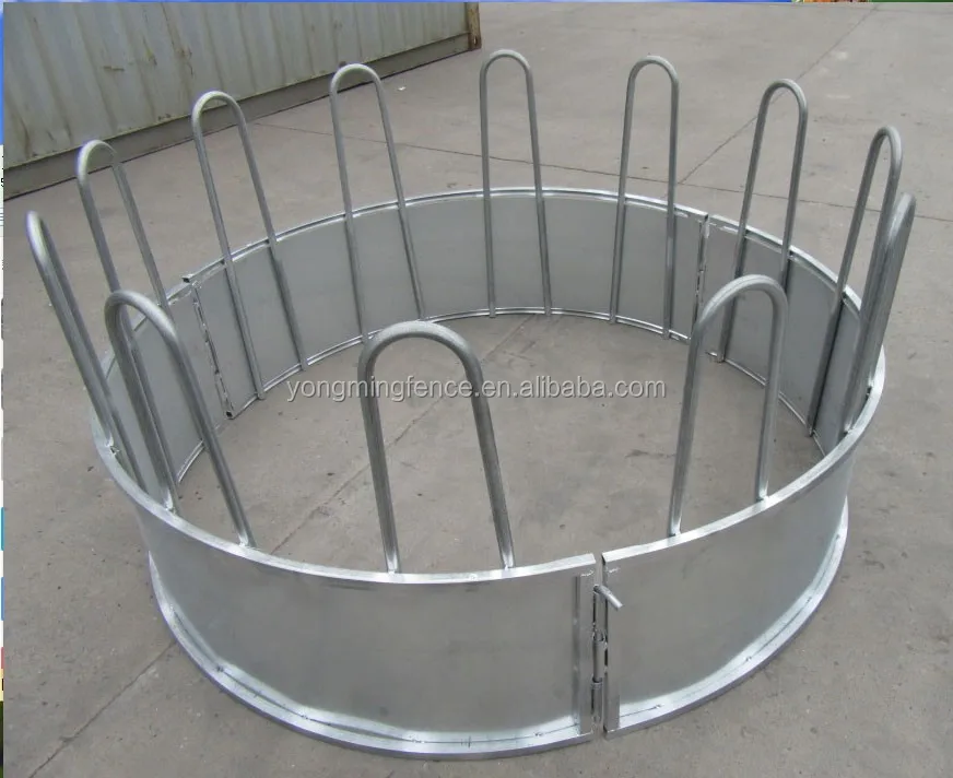 Factory Cattle Hay Round Bale Feeder Feeder Trailers Portable