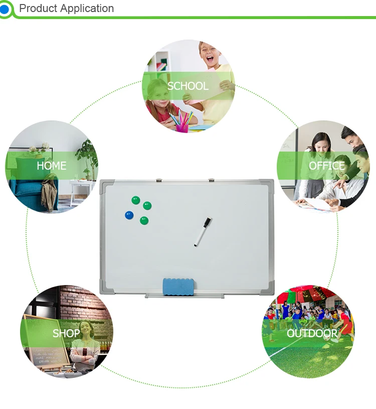 Standard Size 60x90cm Whiteboard Classroom Writing White Board Memo