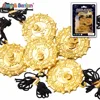 High quality custom pirate toy fake plastic gold coins with string