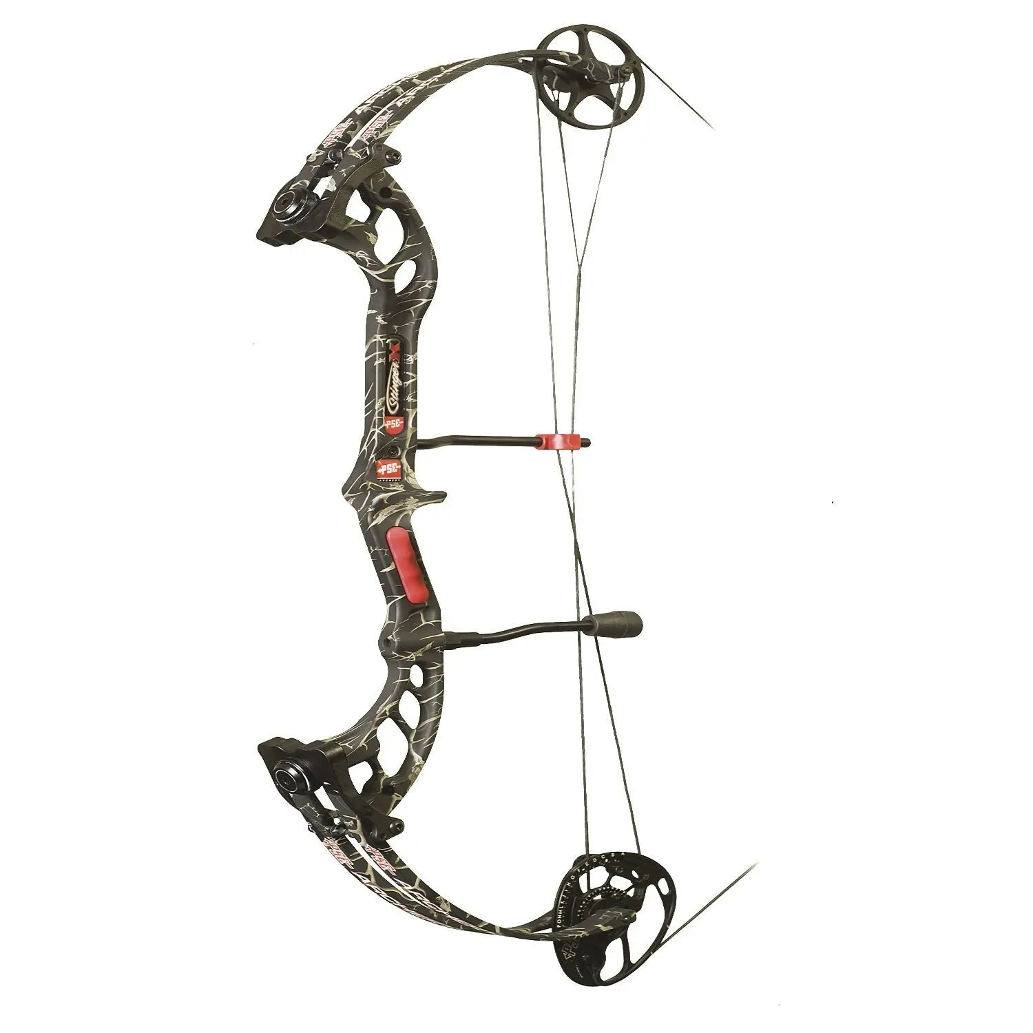 PSE Ready to Shoot Stinger X 60# Compound Bow, Skullworks Camo, Left 