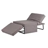 Folding Lazy Sofa Floor Chair Sofa Lounger Bed Armless Chaise Couch Multi-purpose Single Seat Sofa Bed