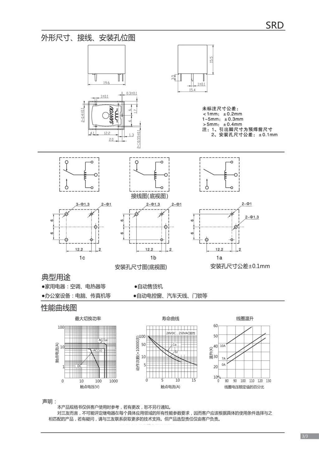 electric relay srd-s- 105dm 112dm 124dm 5v 12v 24v a group of