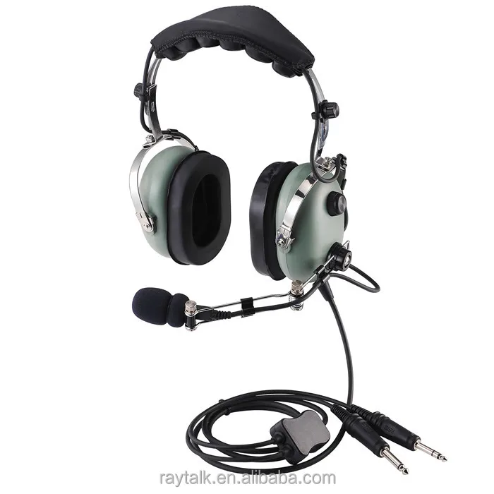 Professional Aviation Pilot Headset With Metal Boom Mic For General