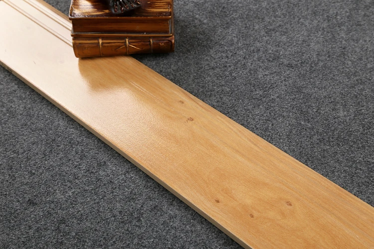 制造商木制完成陶瓷裙子瓷砖木看苗条踢脚砖 800 x 120毫米