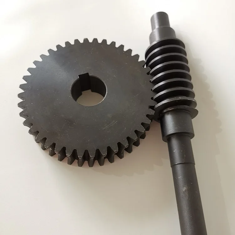 custom logo worm  gear and worm shaft  