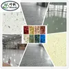 Epoxy Floor With Broadcast Colored Flakes
