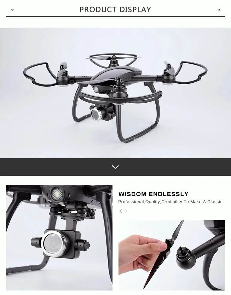 Wolvy1 Long Range Drone With Camera And Gps 1080p Hd Brushless Motor