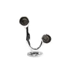Zinc alloy mount double bracket chrome finish wall mounted tube bracket