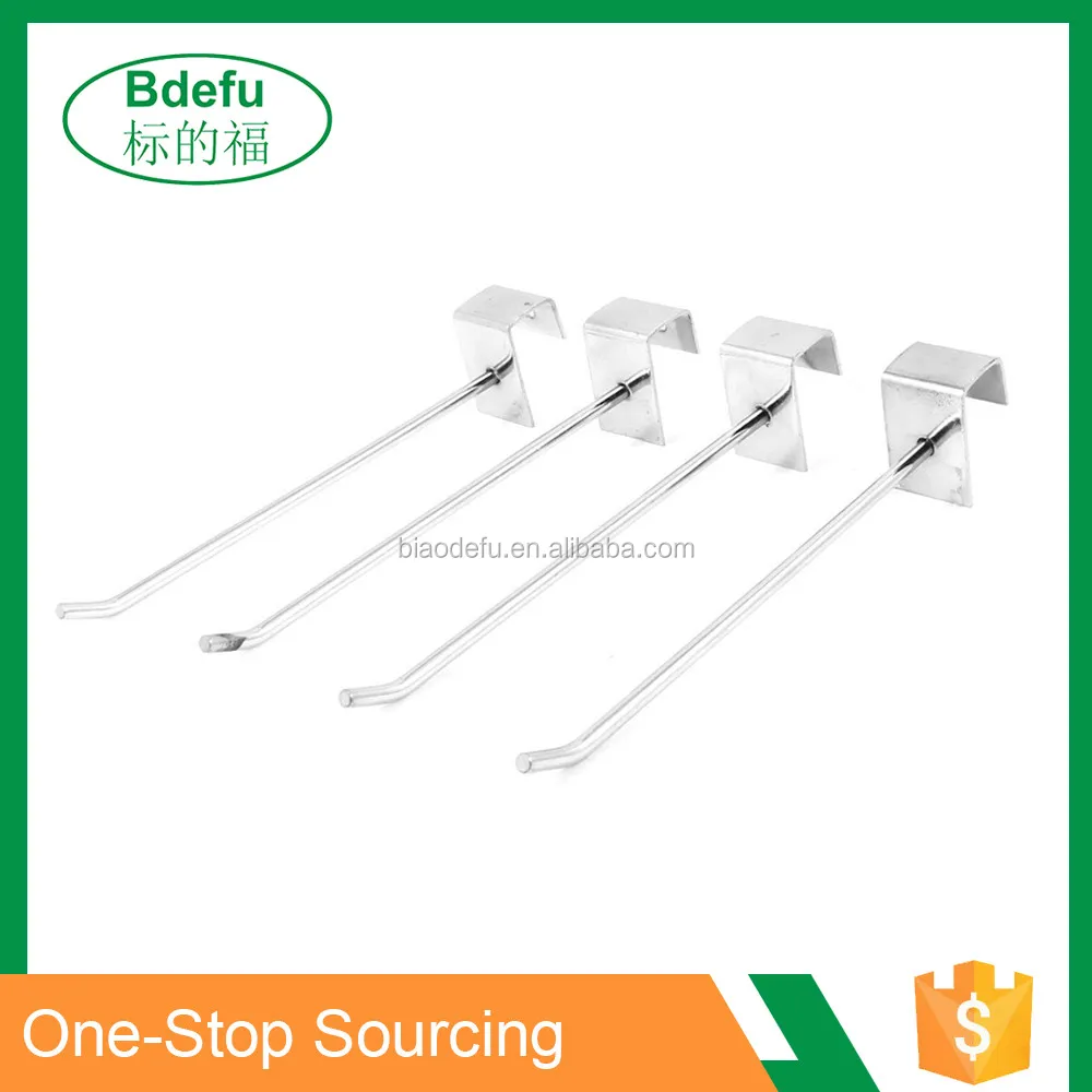 Silver Tone Metal Wall Board Hanger Display Hooks / Metal Hanger