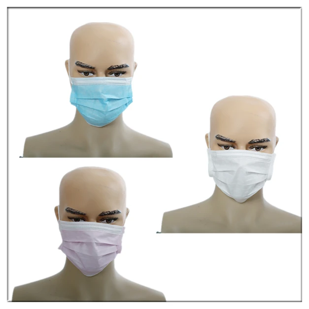 High quality disposable Non-woven white surgical face masks
