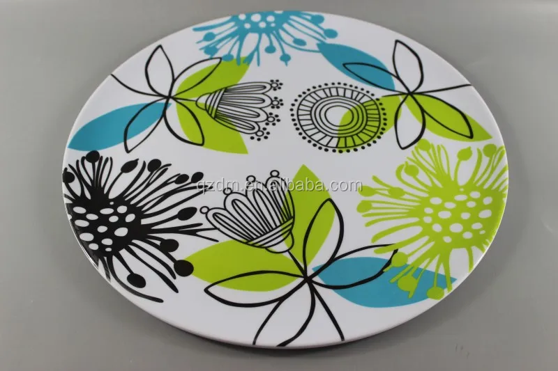 Western Style Melamine Serving Plate Cake Dishes