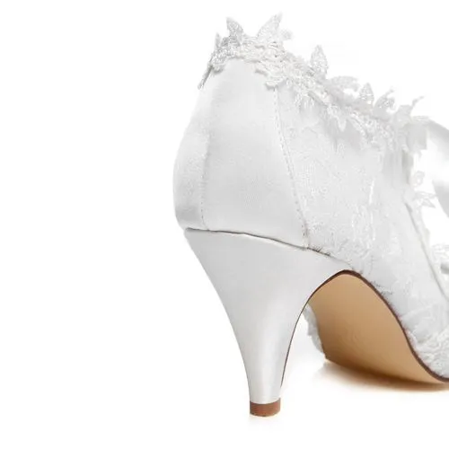 dyeable satin shoes bridal
