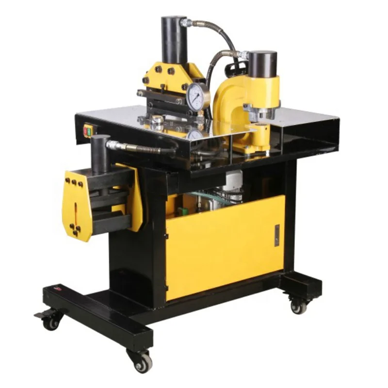 
3-in-1 Busbar Processing Machine DHY-200 Hydraulic Copper Bus bar Bending Cutting Punching Machine 