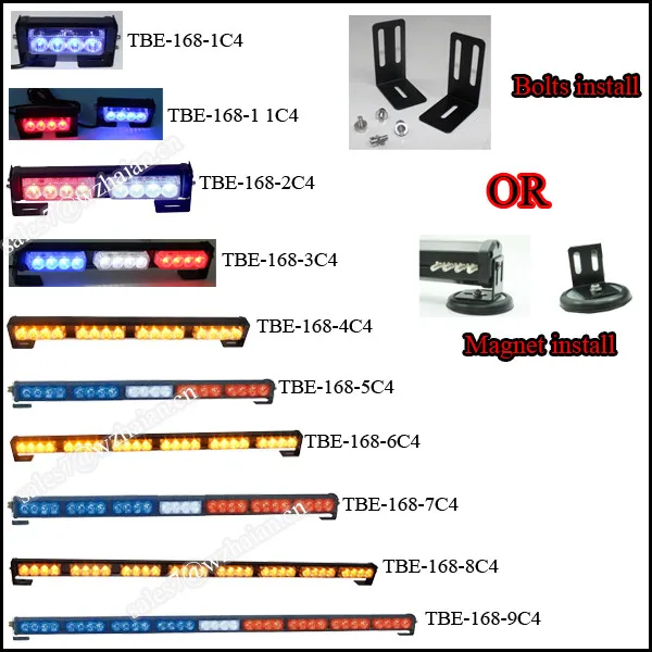Amber Warning Strobe Lightbar For Universal Car
