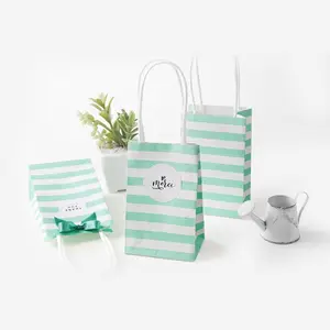 Small Gift Bag with Handles Wedding Decoration Paper Gift Bag for Jewelry Birthday Decoration Event Party Supplies