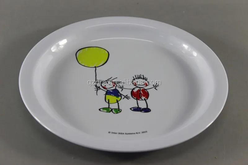Hot Selling 8.5 Inch Melamine Round Dinner Plate Food Grade