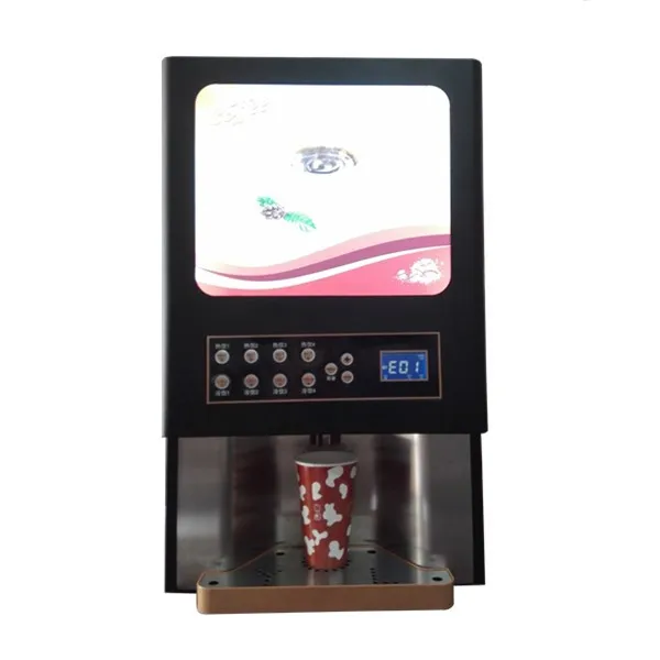 Premix Powder Drink Hot And Cold Coffee Vending Machine Desktop Type
