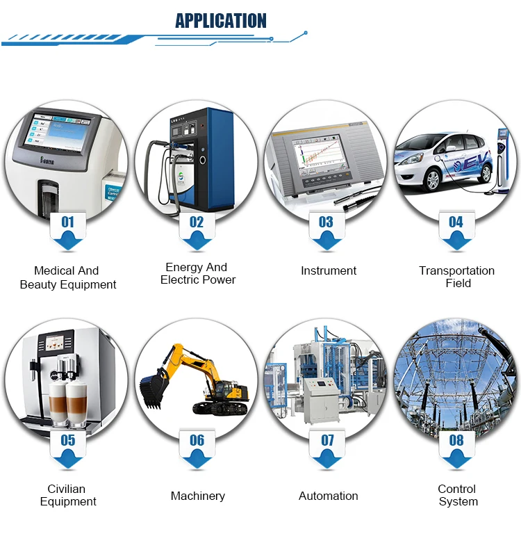 7 inch industrial use embedded control system color TFT LCD Touch Display for vending machines