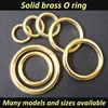 Many sizes Solid brass o ring, metal o ring