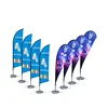custom promotional flying banner advertising teardrop beach festival flags