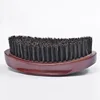 Red wooden care beard brush boar bristle shaving round beard brush for men