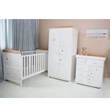 Yibang New Wood Baby Bed Bedroom Furniture Set Unique Bamboo Baby