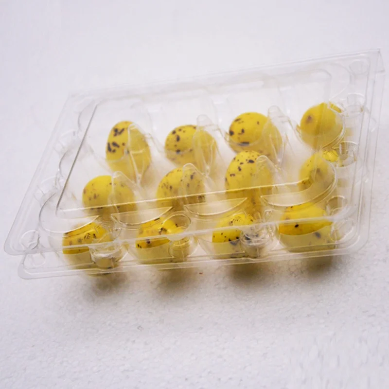 Wholesale Transparent Plastic Quail Egg Carton Box Tray Packaging